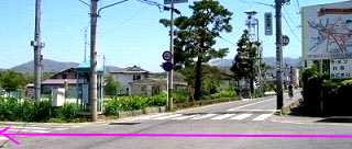 奥の細道・県道１３８号分岐点 荒町台 小作田 須賀川市