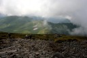 月山から湯殿山方面下山 月山沢 西川町 西村山郡 山形県