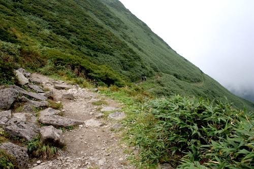 金姥から湯殿山神社への登山道