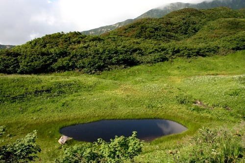 池塘 六十里山 田麦俣 鶴岡市 山形県