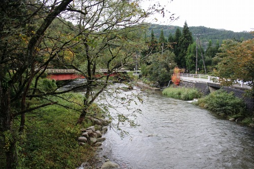勝木川 上大鳥 村上市 新潟県