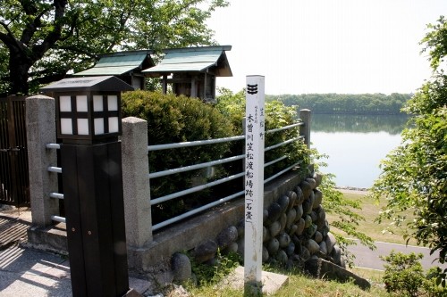 木曽川笠松渡船場跡（石畳） 港町 羽島郡笠松町 岐阜県