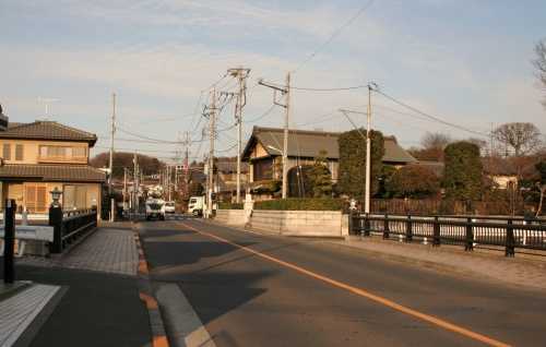 大橋・常夜燈 日光街道 箱根ヶ崎 瑞穂町 西多摩郡 東京都