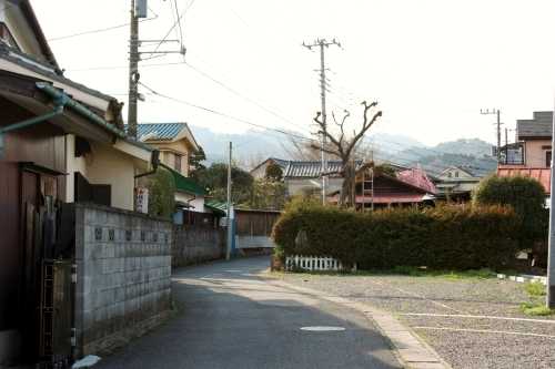 旧五日市街道 舘谷 あきる野市 東京都