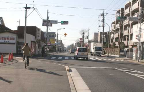 小川馬継場跡地(東端) 小平消防署西交差点 小川町2丁目 小平市 東京都
