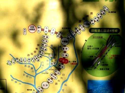 街道案内図 小金井 栃木