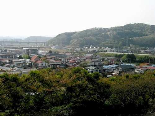 富士見櫓跡からの市内眺望 小峰城 白河市 福島