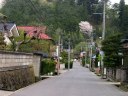 太田川宿 正面は愛宕神社鳥居 太田川 泉崎村 西白河郡 福島