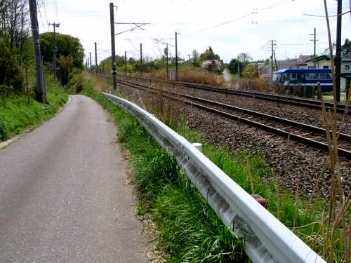 第一奥州踏切跡 並木町 須賀川市 福島