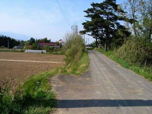 日和田より高倉へ 日和田町 郡山市