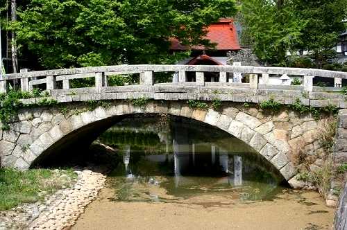 松川・松川橋・大悲堂 天明根 松川町 福島市
