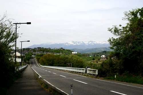 羽山陸橋（松川事件現場上） 継立山 松川町 福島市