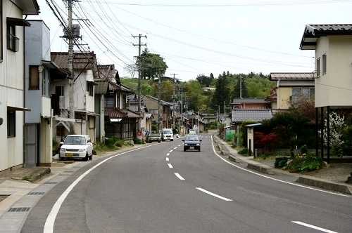 旧清水町宿 町並み 西裏 清水町 福島市