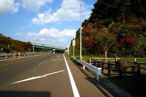 越河番所跡・下紐の石 越河 白石市