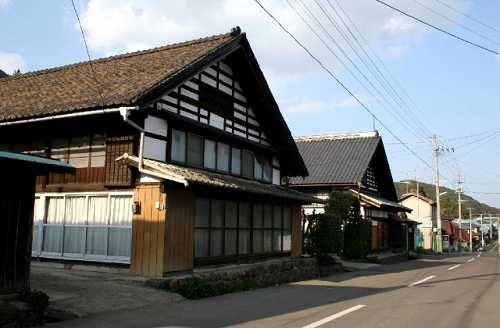 越河宿家並み 越河 白石市