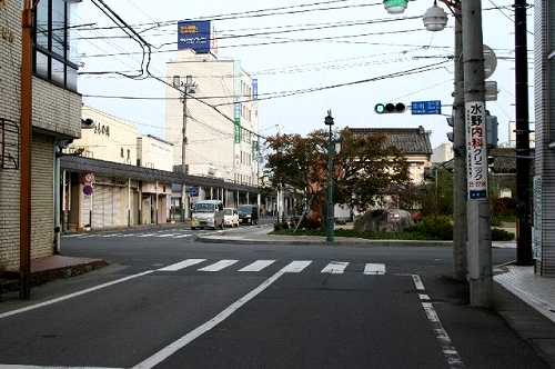 本町・中町交差点枡形 白石市
