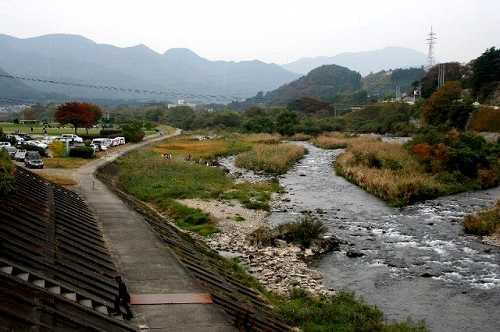白石大橋より白石川上流 白石市