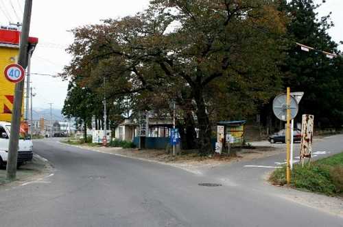 鎌先温泉への旧道 深谷地蔵堂前 福岡深谷 刈田郡
