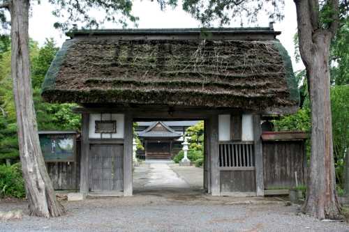 天皇寺山門 天皇寺 吉岡 大和町 黒川郡 宮城県