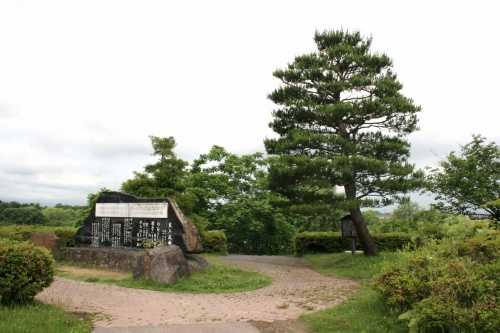 「おいらん松」と「北上夜曲歌碑」 北上展勝地 立花 北上市 岩手県