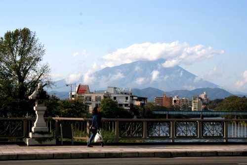 岩手山・北上川・夕顔瀬橋 盛岡市 岩手県