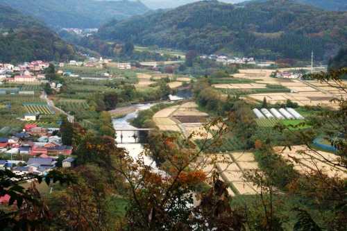 二戸市釜沢地区眺望 目時中野 三戸町 三戸郡 青森県
