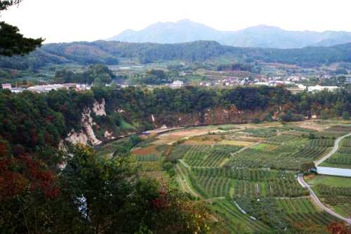 駕籠立場跡より眺望 目時中野 三戸町 三戸郡 青森県