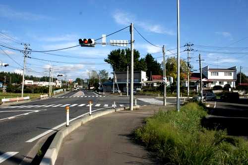 中野三叉路・追分石 家ノ前 七戸町 上北郡 青森県