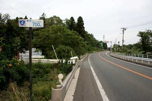 国道4号700km地点 狩場沢関口 平内町 東津軽郡 青森県