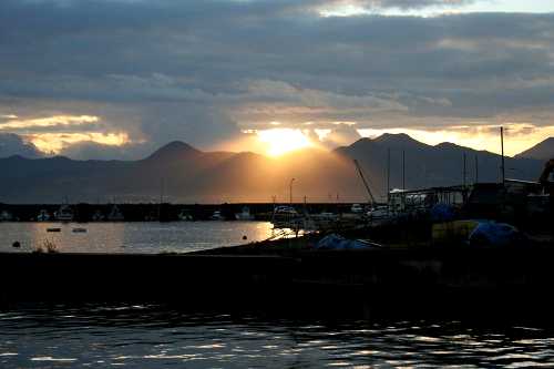 夜明け 三厩漁港 三厩本町 外ヶ浜町 東津軽郡 青森県
