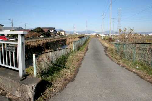 旧佐渡奉行街道 滝川大橋東詰 玉村町 群馬県