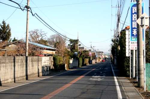 例幣使街道 堀口町 伊勢崎市 群馬県