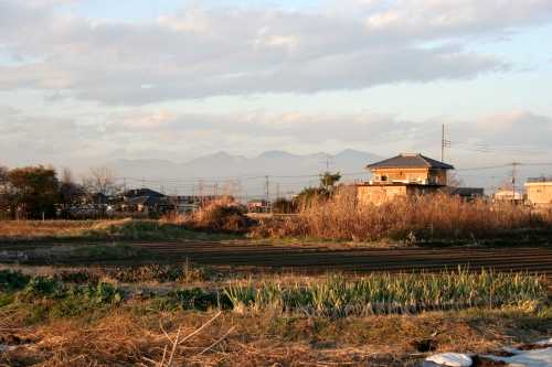 右赤城旧道から赤城山を望む 下蓮町 伊勢崎市 群馬県