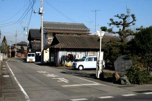 旧道分岐点・宿場碑 新田木崎町 太田市 群馬県