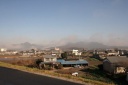 渡良瀬川左岸から赤城山妙義山遠望 川崎町 足利市 栃木県