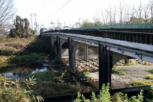 旧日光例幣使街道 旗川・白旗橋 寺岡町 足利市 栃木県