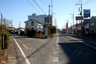 旧道左に入る 静・和泉 岩舟町 下都賀郡 栃木県