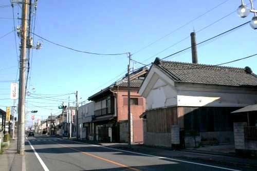 旧玉村宿町並・道路元標 日光例幣使道 下新田 玉村町 佐波郡 群馬県