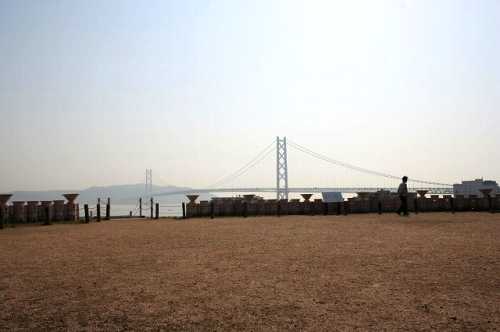 五色塚古墳 後円墳頂より赤石海峡眺望 垂水区 神戸市