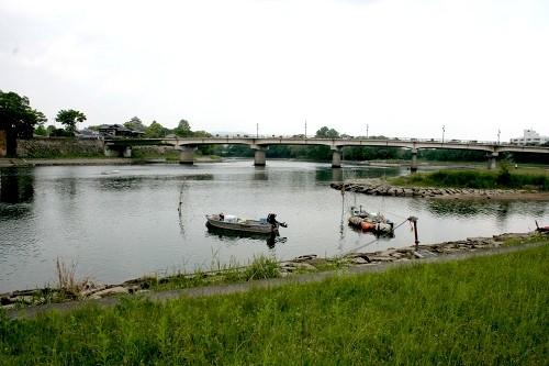 旭川伊木の渡し跡（相生橋下流） 小橋町１丁目 岡山市中区 岡山県
