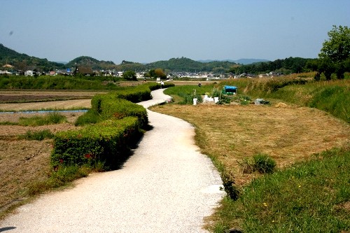 古代山陽道跡 上林 総社市 岡山県