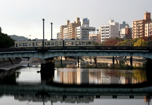 京橋川・稲荷橋 橋下町 中区 広島市 広島県