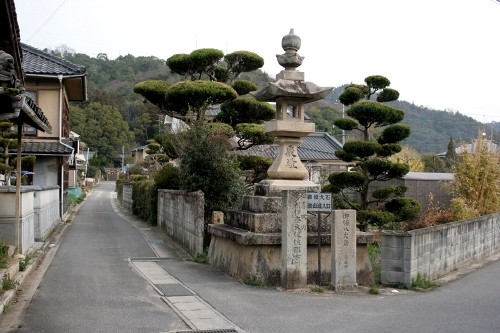 常夜灯・道標 下御領 神辺町 福山市 広島県