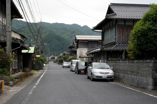 旧柱野宿町並み 下市 柱野 岩国市 山口県