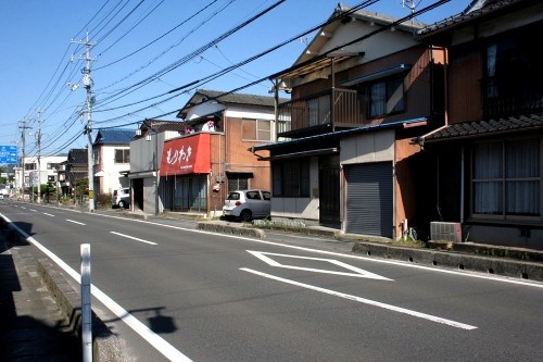 高森上市の一里塚跡付近 下久原 周東町 岩国市 山口県