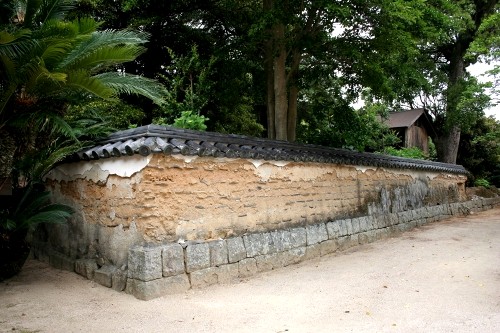 周防国分寺・五本線筋塀 国分寺町 防府市 山口県