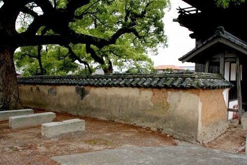 周防国分寺・五本線筋塀 国分寺町 防府市 山口県