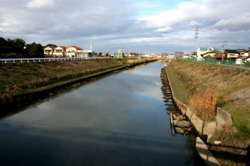 福田川 秋竹三角 七宝町 海部郡 愛知県