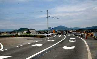 日野川 仁保橋 左折して十王町へ