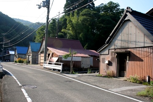 家並み 余呉町中河内 長浜市 滋賀県